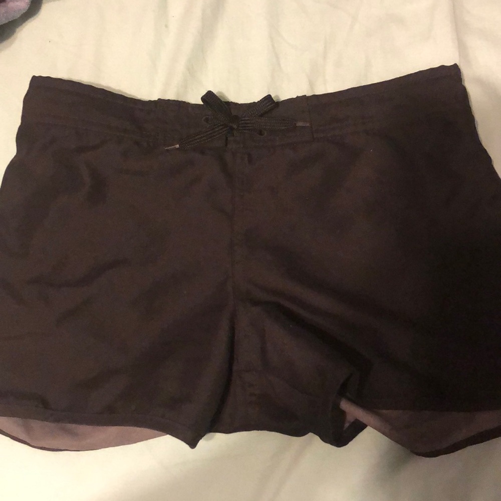 Black swim shorts